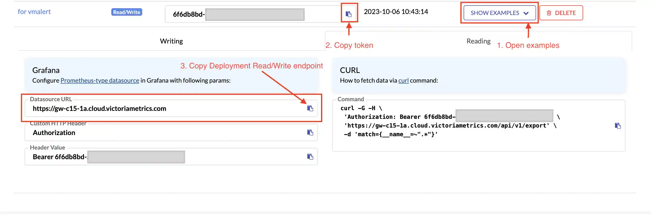 Copy datasource single