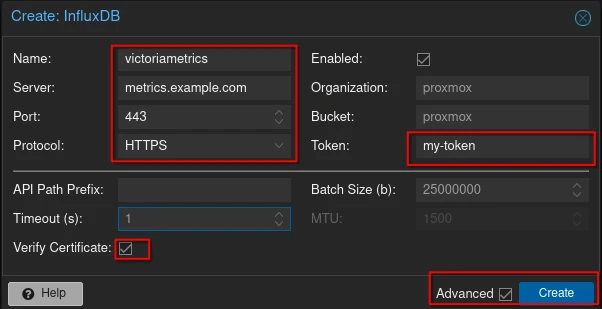 PVE Metric Form